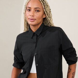 Athleta Midday Shirt XL Black NWT